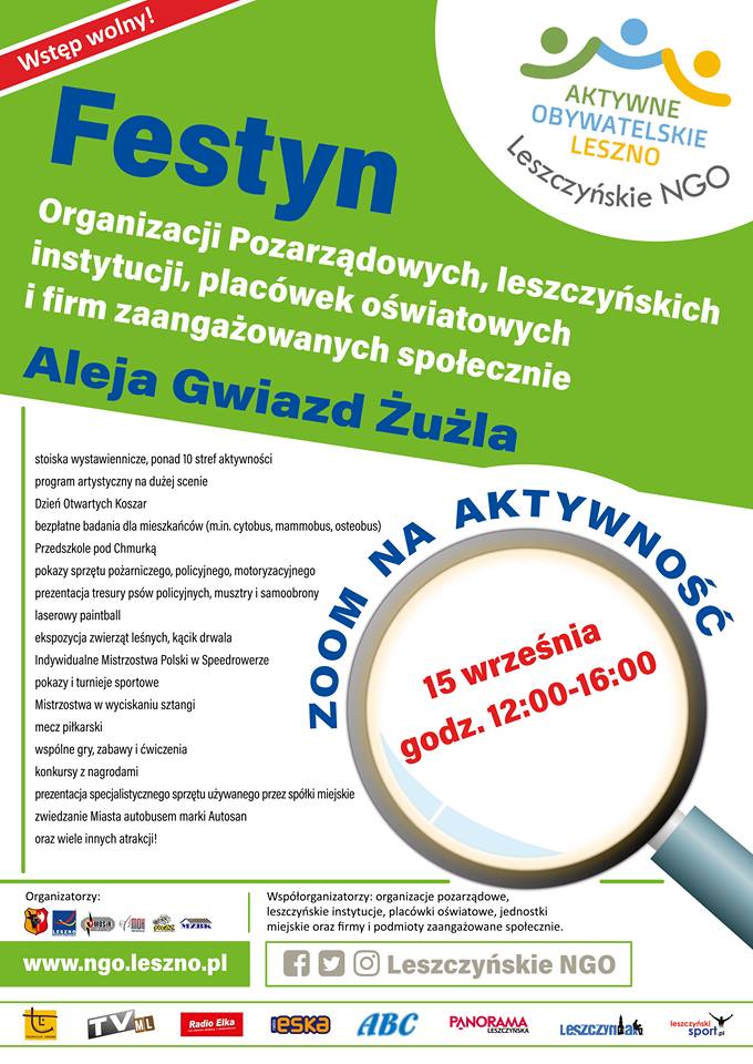 Aktywne Obywatelski Leszno: Festyn Aleja Gwiazd Żużla 15.09.2018 godz. 12:00-16:00