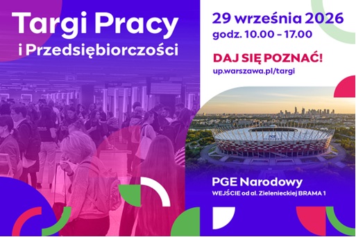 Baner Targów Pracy organizowanych w Warszawie 29.09.2026